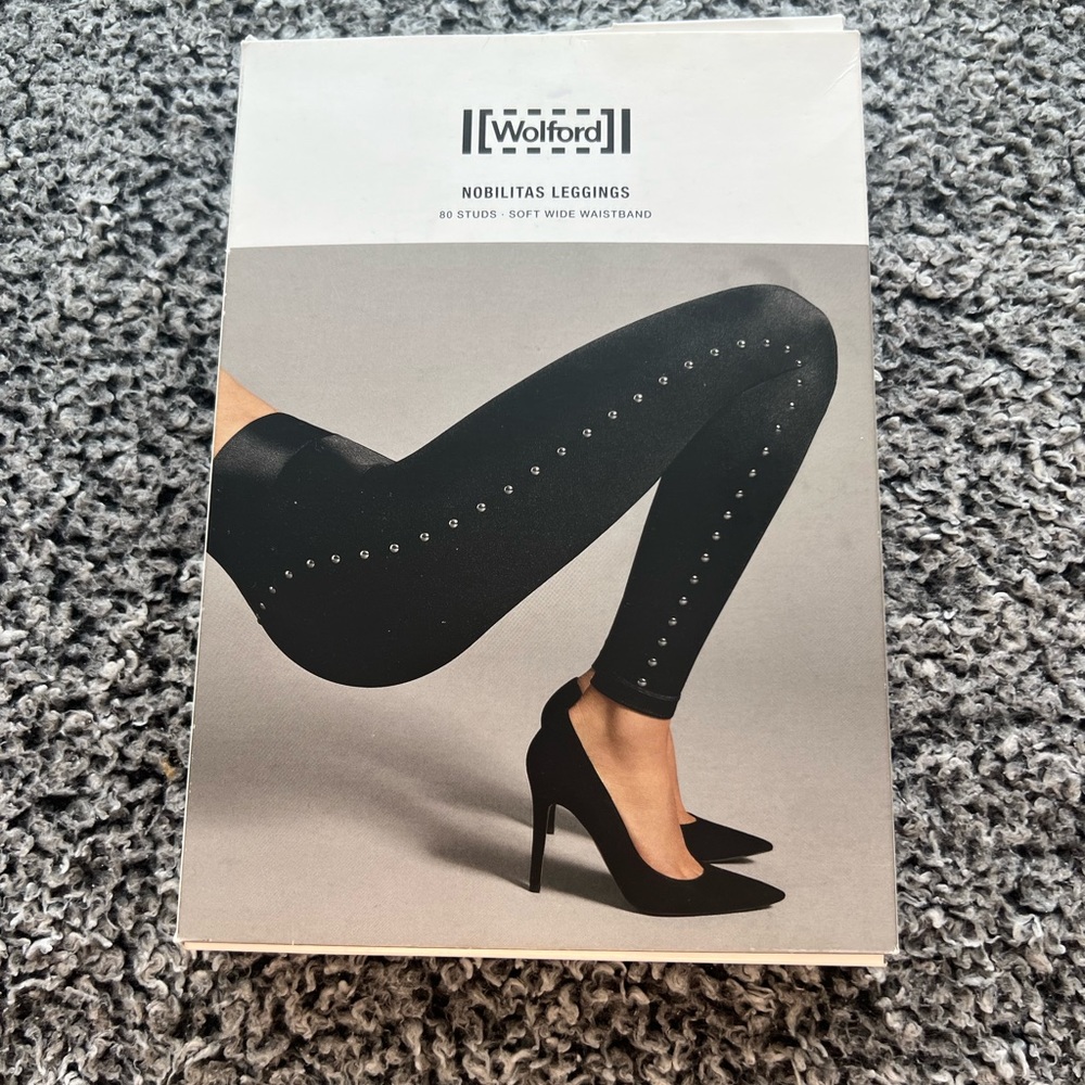 WOLFORD Black leggings, worn twice, love them, hard to let go.